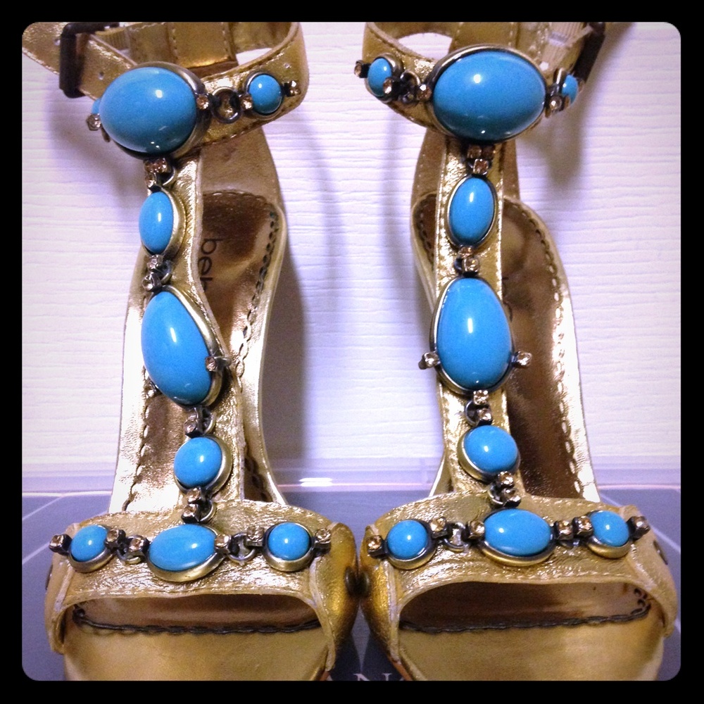 Bebe Gold heels